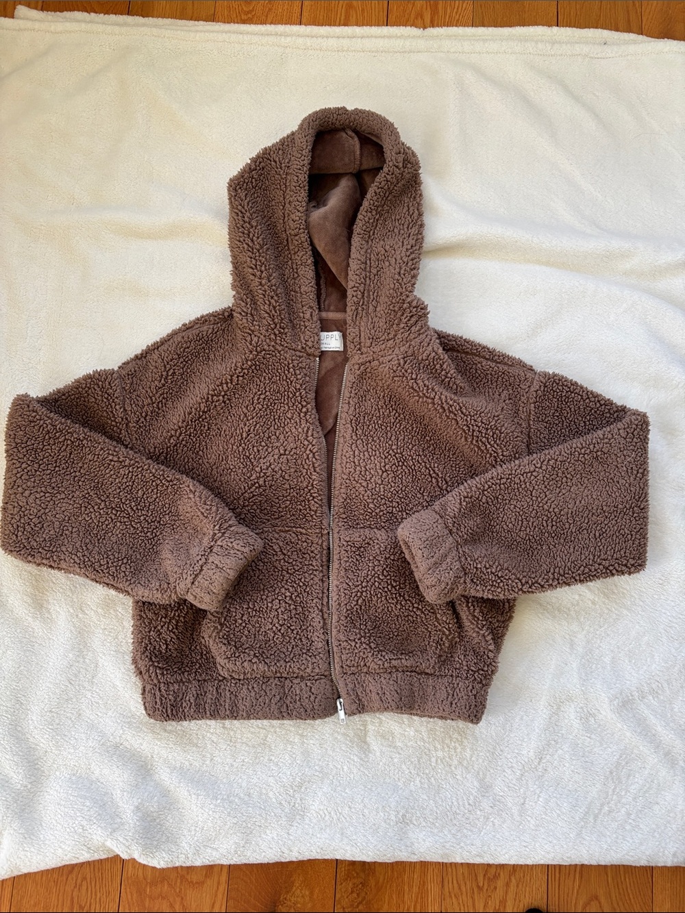 Z supply Teddy zip hoodie